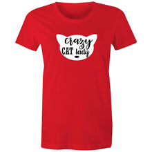 Load image into Gallery viewer, Crazy Cat Lady - Women's Cotton Tee