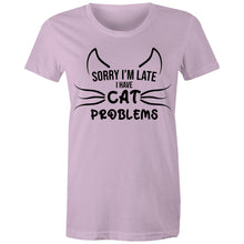 Load image into Gallery viewer, Cat Problems - Women's Cotton Tee