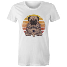 Load image into Gallery viewer, Yoga Pug - Womens Organic Cotton Tee