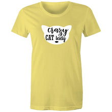 Load image into Gallery viewer, Crazy Cat Lady - Women's Cotton Tee