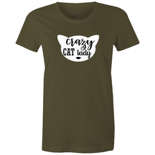 Load image into Gallery viewer, Crazy Cat Lady - Women's Cotton Tee
