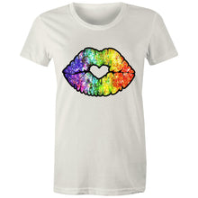 Load image into Gallery viewer, Glitter Kiss - Women's Cotton Tee