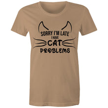 Load image into Gallery viewer, Cat Problems - Women's Cotton Tee