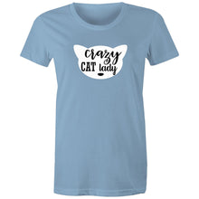 Load image into Gallery viewer, Crazy Cat Lady - Women's Cotton Tee