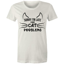 Load image into Gallery viewer, Cat Problems - Women's Cotton Tee