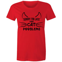 Load image into Gallery viewer, Cat Problems - Women's Cotton Tee