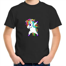 Load image into Gallery viewer, Dabbing Unicorn - Kids Crew T-Shirt