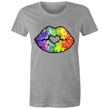 Load image into Gallery viewer, Glitter Kiss - Women's Cotton Tee