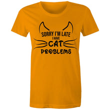 Load image into Gallery viewer, Cat Problems - Women's Cotton Tee
