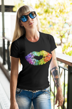 Load image into Gallery viewer, Glitter Kiss - Women's Cotton Tee