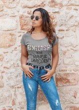 Load image into Gallery viewer, Unleashed Unicorn - Womens Cotton Scoop Neck T-Shirt
