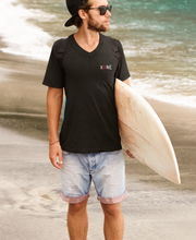 Load image into Gallery viewer, XONE Small Logo - Mens Black V-Neck Tee