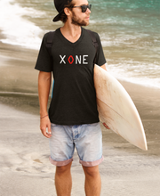 Load image into Gallery viewer, XONE - Mens Black V-Neck Tee