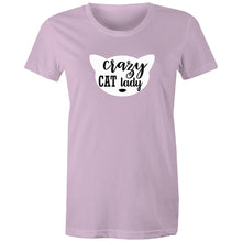 Load image into Gallery viewer, Crazy Cat Lady - Women&#39;s Cotton Tee
