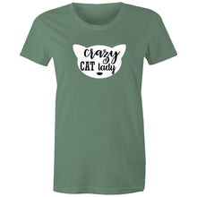 Load image into Gallery viewer, Crazy Cat Lady - Women&#39;s Cotton Tee
