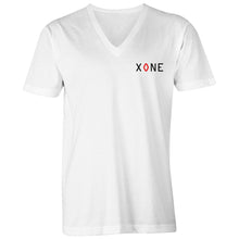 Load image into Gallery viewer, Xone Small Logo - Mens White V-Neck Tee
