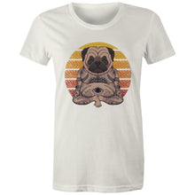 Load image into Gallery viewer, Yoga Pug - Womens Organic Cotton Tee
