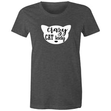 Load image into Gallery viewer, Crazy Cat Lady - Women&#39;s Cotton Tee
