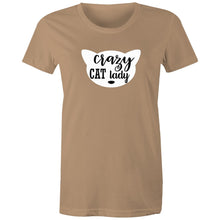 Load image into Gallery viewer, Crazy Cat Lady - Women&#39;s Cotton Tee
