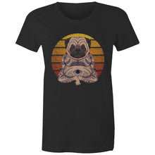 Load image into Gallery viewer, Yoga Pug - Womens Organic Cotton Tee
