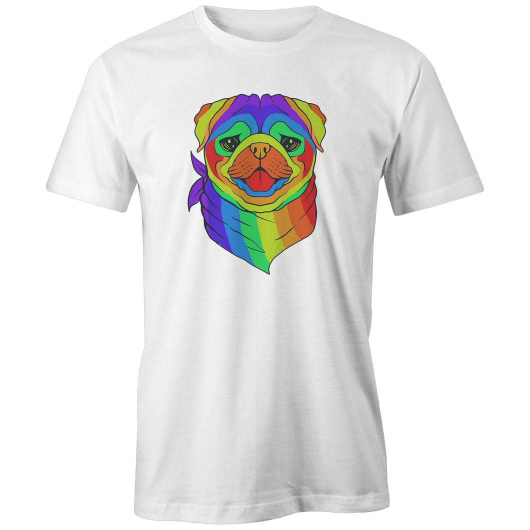 Rainbow Pug - Mens Organic Cotton Tee