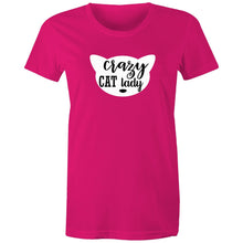 Load image into Gallery viewer, Crazy Cat Lady - Women&#39;s Cotton Tee
