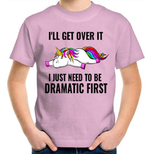 Load image into Gallery viewer, Dramatic Unicorn - Kids Crew T-Shirt
