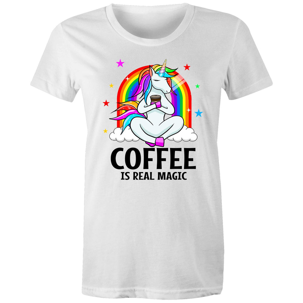 Coffee Unicorn - Womens Organic Cotton Tee