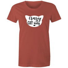 Load image into Gallery viewer, Crazy Cat Lady - Women&#39;s Cotton Tee
